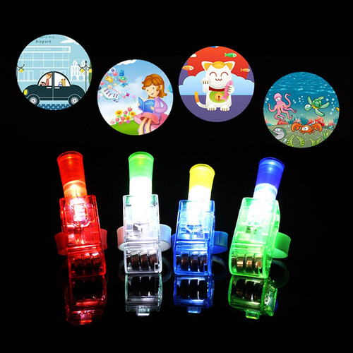 Projetor De Dedo Led Bulk Cartoon Finger Light Child Party