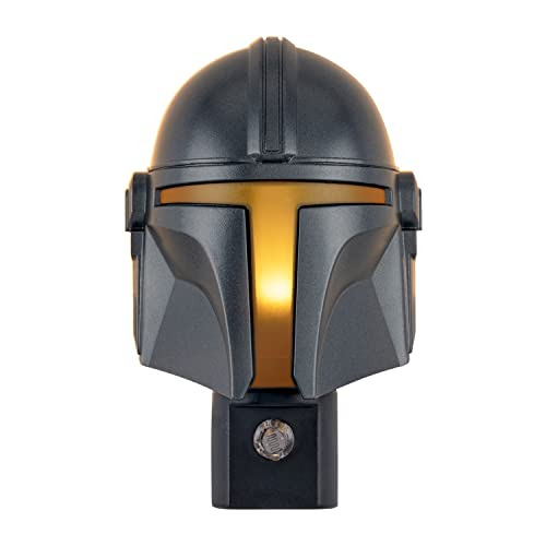 The Mandalorian Helmet Led Night Light, Plug-in, Dusk T...
