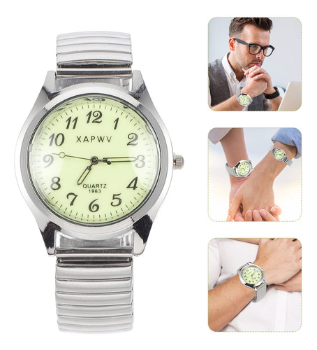 Hemobllo Reloj Casual Digital Luminoso Para Ancianos Banda