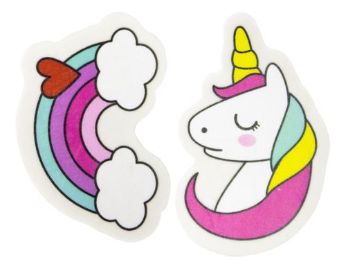 Gomitas De Borrar De Unicornios Y Arcoíris Box X 36 Pcs.