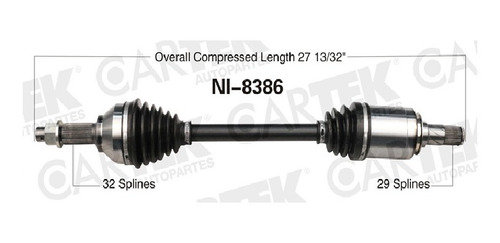 Flecha Delantera Izq Ns Pathfinder 2015-2016 V6 Fwd 3.5 Ck
