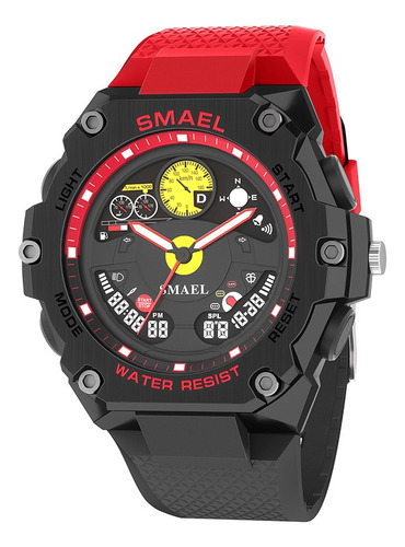 Reloj Digital De Cuarzo Smael 8092 Para Hombre, Genial, Con