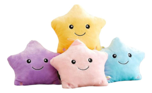 Estrella Luminosa Almohada Cojin Peluche Con Luz