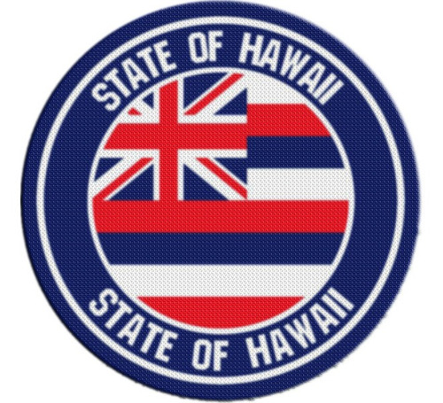 Parche Escudo Circular Estados Unidos Hawaii