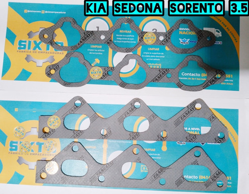 Empacaduras Admisión Y Escape Kia Sedona Sorento 3.5