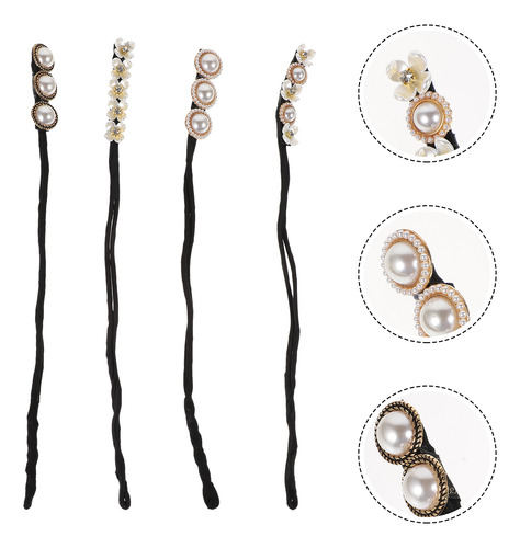 Faixa De Cabelo De Metal, Faixa De Cabelo Simples, Fofa, 4 U