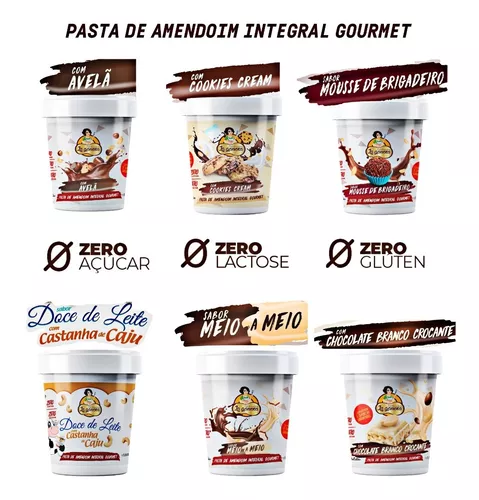 Pasta de Amendoim Integral Gourmet La Ganexa - Nozes - 1Kg