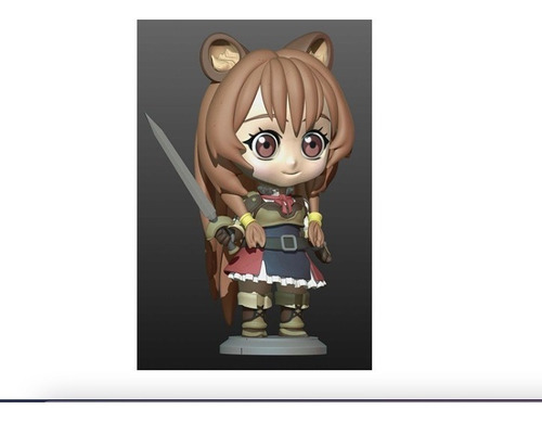 Imagen 2 de 2 de Archivo Digital Stl Raphtalia Chibi Print 3d P024