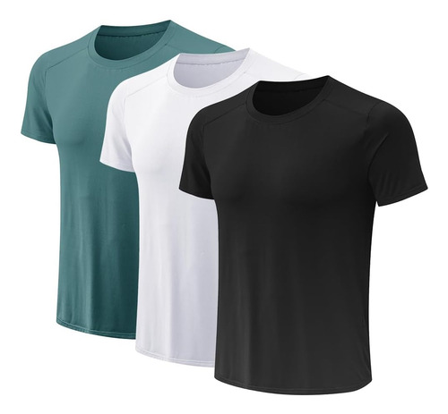 Paquete De 3 Poleras De Gimnasio Para Hombre, Poleras Pa