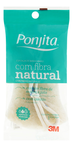 Esponja para Banho com Fibra Natural Ponjita