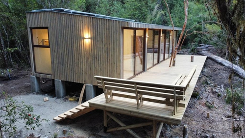 Imagen 11 de 25 de Reserva Huilo-huilo, Casa Eco-sustentable Con Tinaja