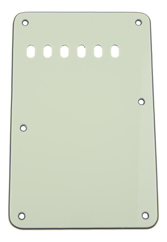 Placa Posterior De Seis Agujeros Para Guitarra Verde