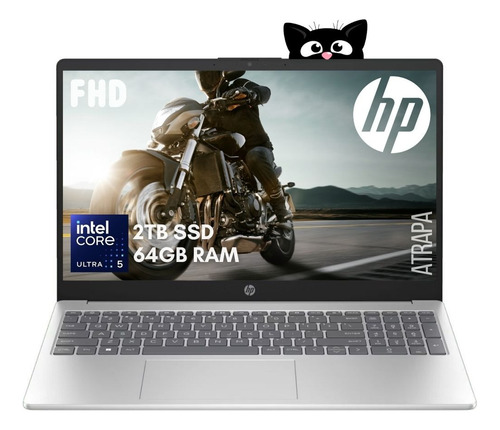 Hp Ultra Core 5 64gb Ram + 2tb Ssd 15,6 Fhd Notebook Gamer Plateado
