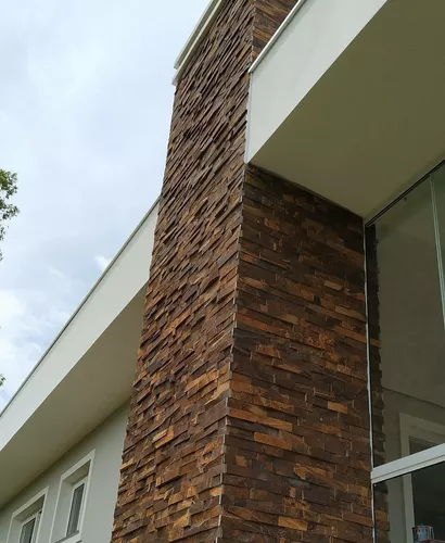 Pedra Ferro Corten Placa 30x30 Telado Mosaico - Revestimentos