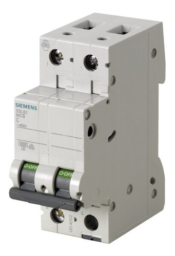 Interruptor Termomagnético Para Riel Din 2 Polos 8 A Siemens