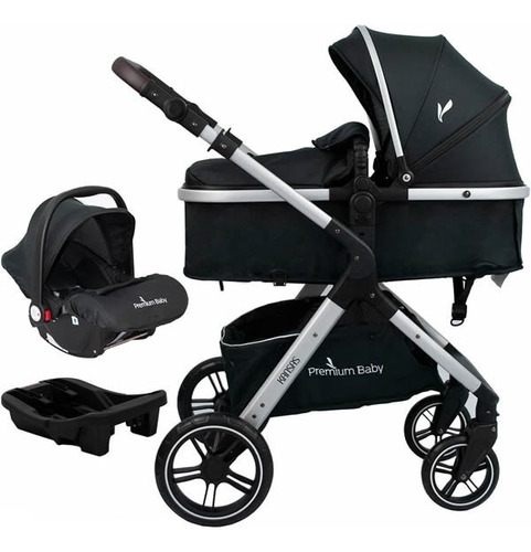 Coche Kansas Travel System Premium Baby Negro Con Base