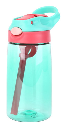 Botella Infantil Plastico Tritan Pico Sorbete Irrompible Ful Color Turquesa