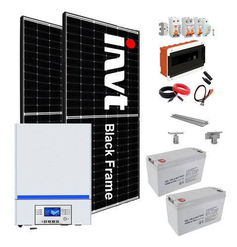 Kit Solar Completo Panel Solar Sharp 450w 13.500w/diario T10