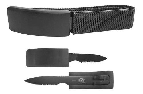 Cinto Tatico Faca Canivete Com Oculta Na Fivela Belt Knife