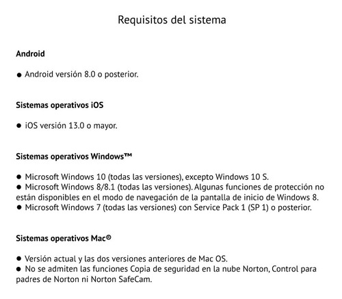 Imagen 5 de 5 de Antivirus Norton Security Esencial 360 1 Dispositivo 1 Año