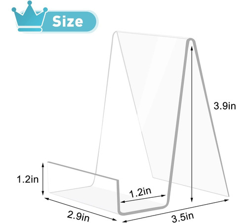6 Pack Soporte Acrílico Para Libros Soporte De Caballete ...