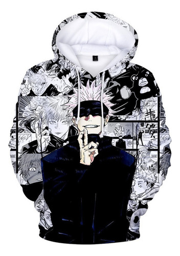 Sudaderas Con Capucha De Anime Jujutsu Kaisen Sudadera Gojo