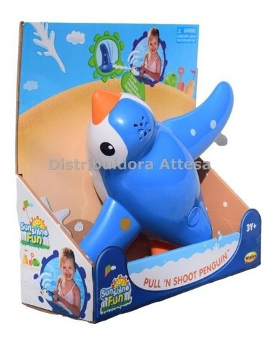 Pingüino Didáctico Lanzador De Agua Para El Baño Son Win Fun