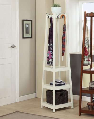 Perchero Roundhill Furniture Vassen Con Estantes De Almacen