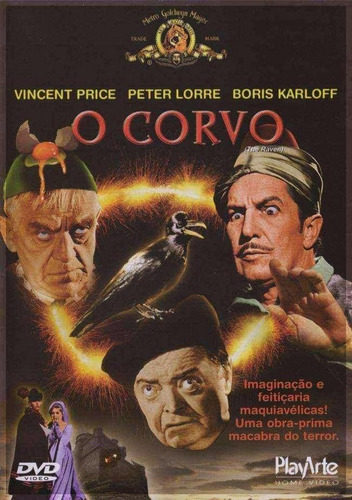 Dvd Original: O Corvo - Vincent Price Playarte Raro Lacrado