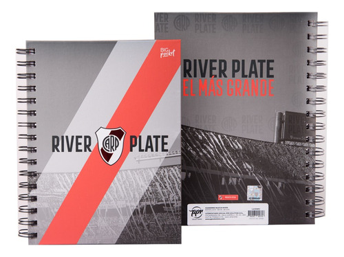 Cuaderno Tapa Dura River Plate 16x21