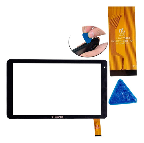 Tactil Touch Vidrio  Tablet Polaroid Hk101pg3358b-v01