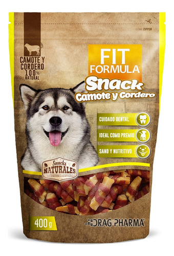 Snack Perros Fit Formula Camote Y Cordero 400gr