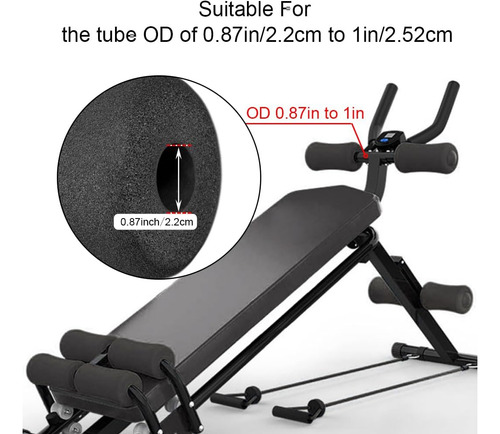 Empuñaduras De Espuma Para Gimnasio En Casa Pack 4x1