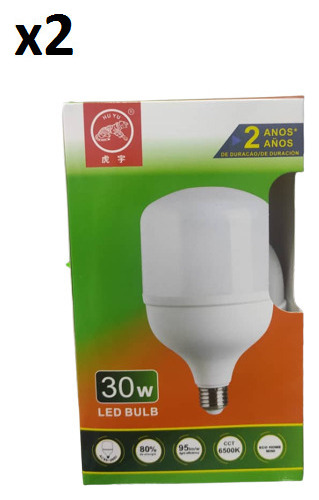 Bombillo Led Luz Blanca 30 Watt Alta Iluminacion Rosca 6500k