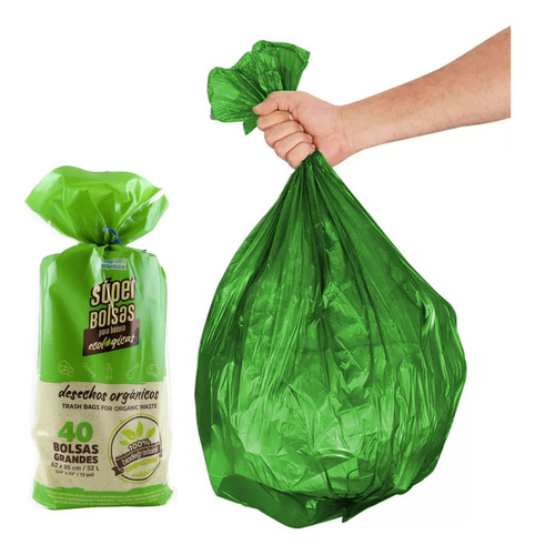 Polpusa Bdm Bolsa Basura Ecológicas 62x85cm S-11009 (40pzas)