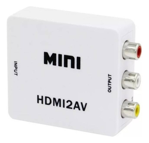 Conversor Adaptador Hdmi A Rca Av Video Audio Analogo