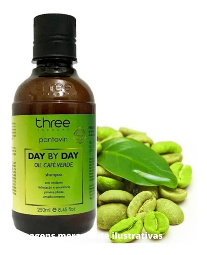 Shampoo Day By Day Café Verde Pantovin 250ml Hidratação