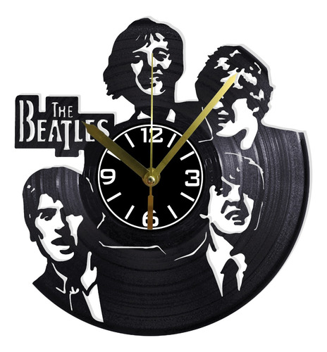 Reloj Pared Disco Vinilo Acetato Decoración The Beatles 16