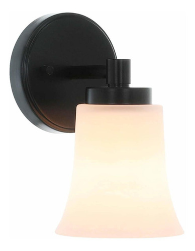 Lighting Aplique Pared 1 Lampara Cristal Negro Claro