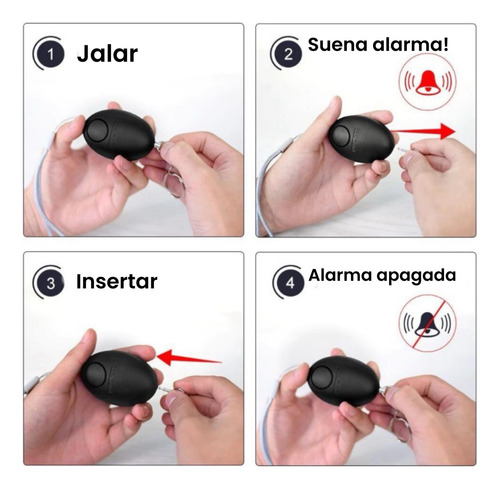 Alarma Anti Panico Alerta + Navaja De Bolsillo