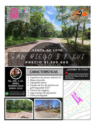 Venta Lote San Diego 57 Mz Xvi Sobre Avenida Principal Con Bonitas Vistas Dentro De Fracc Rancho San Diego Ixtapan De La Sal Edomex