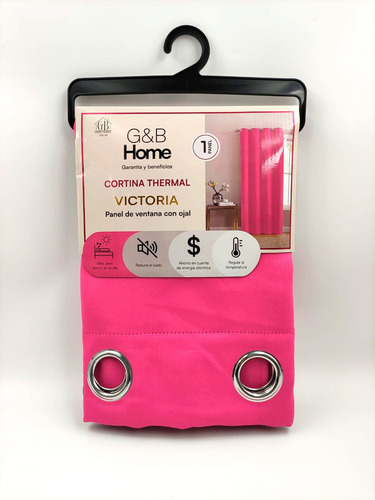 2 Cortinas Blackout Aislamiento Térmico Color Rosa Calidad