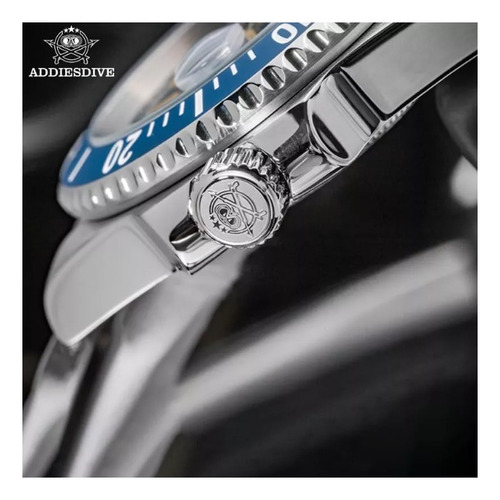 Reloj Addiesdive Ad2054 Hombre Plateado Desplegable