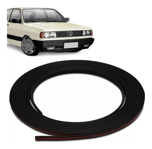 Filete Friso Preto Parachoque Gol Voyage Saveiro Parati 6 Mt