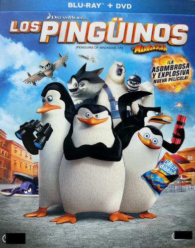 Pelicula Los Pingüinos De Madagascar Blu-ray Original +dvd