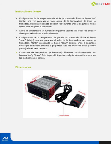 Controlador Digital De Temperatura Y Humedad Stc-3028