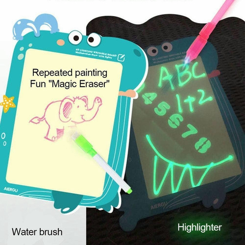 Imagen 6 de 7 de Juguete Fluorescente Tableta Dibujar Niño Tablero De Dibujo