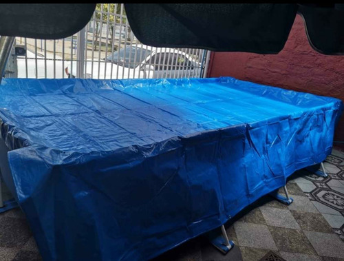 Imagen 5 de 8 de Carpa Impermeable 2x4 Azul / Lona Impermeable Filtro Uv