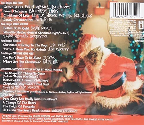 Cd: Como O Grinch Roubou O Natal: Filme Original