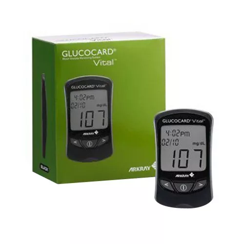 Medidor de glucosa Arkray Glucocard Vital Codificación automática